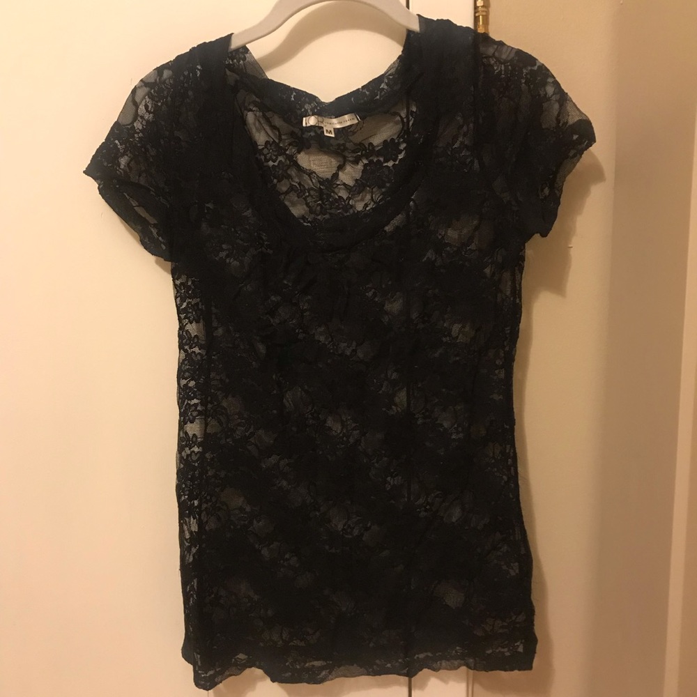 Black lace top